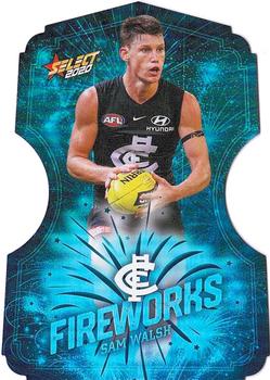 2020 Select Footy Stars - Fireworks Diecuts #FDC24 Sam Walsh Front